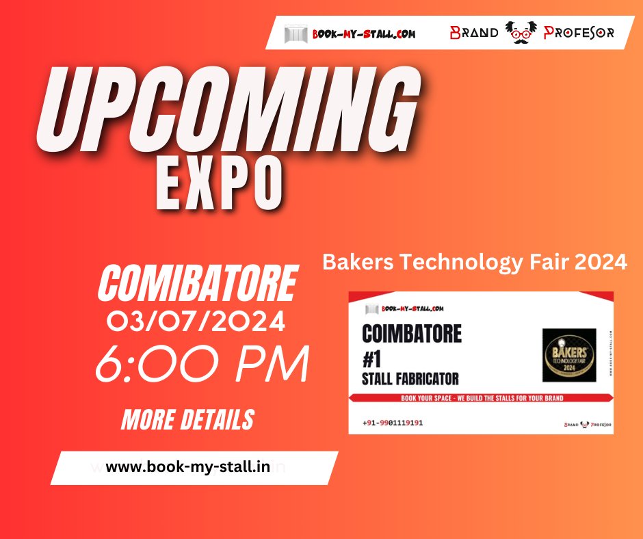 c_rishith's tweet image. 🎂 Ready to rise with the best? Join us at the Bakers Technology Fair 2024 in Chennai! Discover cutting-edge baking tech, inspiring demos, and sweet networking opportunities from July 26-28. Don’t miss out – register today! 🍰✨ #BakersTechFair2024 #BakingInnovation
