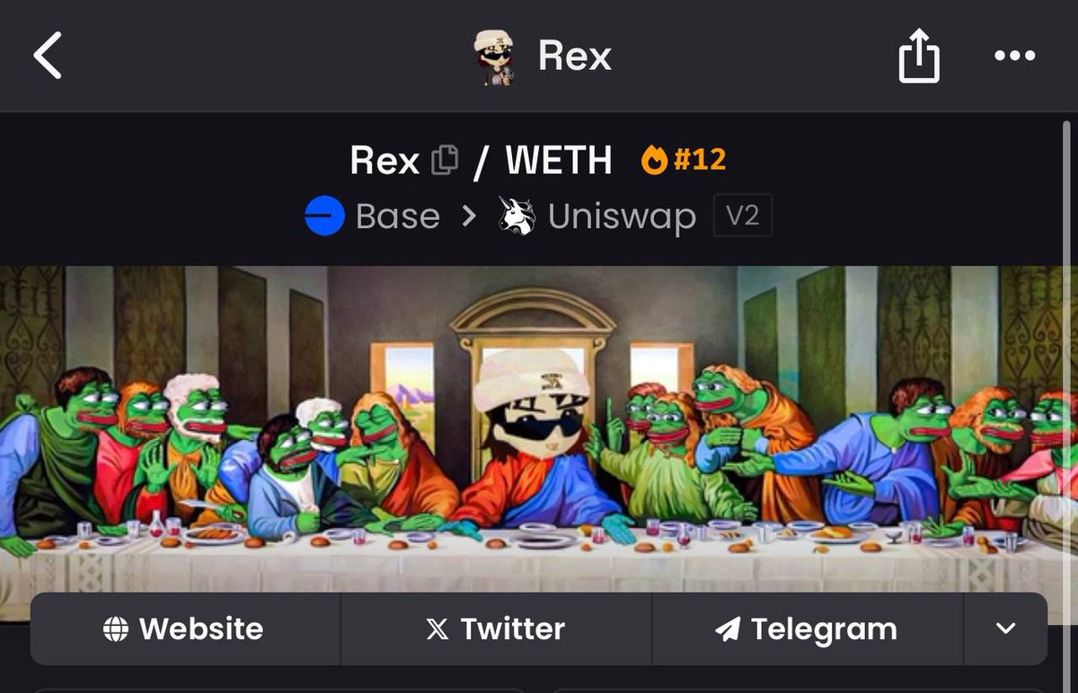 Rex0x69's tweet photo. Making $REX trending and proud!

@InvestWithRex 

#Base $pepe $CRASH $ponke https://t.co/ZsSA1Z8Vjh