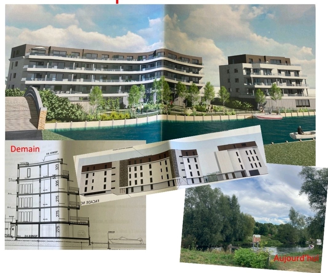 En face du site du festival des #tourbières se profile un projet immobilier rétrograde de 15m de haut (31 logements, 54 places de 🚙) contesté par <a href="/APSSEH/">Sauvegarde des Hortillonnages</a> &amp; <a href="/PicardieNature/">Picardie Nature</a> et imposé aux administrés de #Camon, à contre-courant de la nécessaire préservation des #zoneshumides