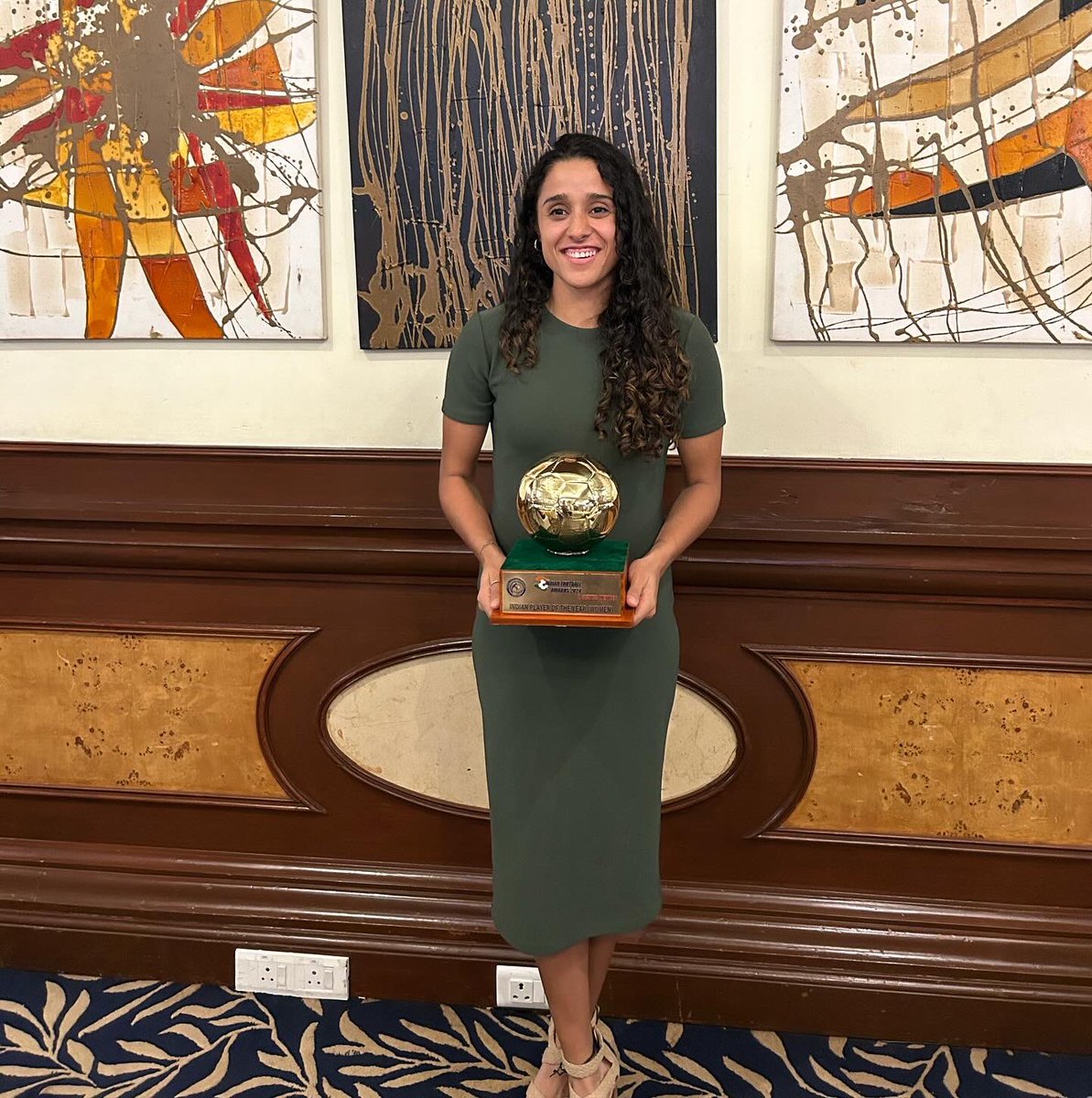 Grateful and blessed for the honour of Indian player of the year (women’s) by Players federation of India. Thank you to everyone who for all the love and support ❤️