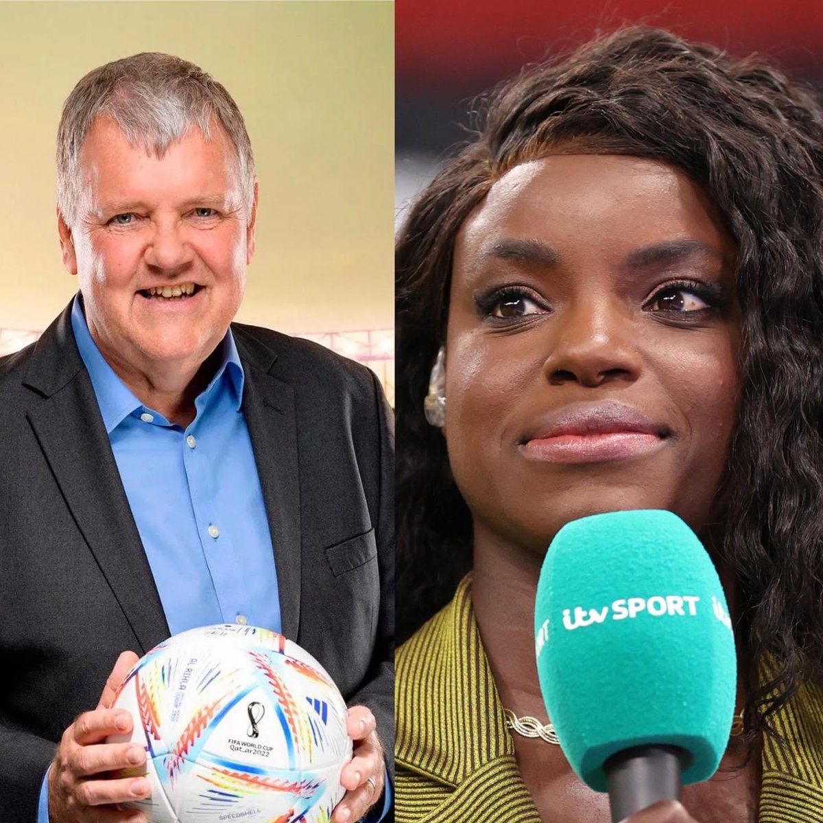 ITV are prepared to let Clive Tyldesley go but keep Eni Aluko…

Make it make sense!