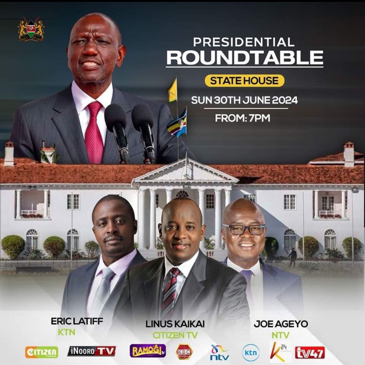 Days ago  <a href="/MigunaMiguna/">Dr. Miguna Miguna</a> was invited to an X space on June 30th at 6PM . As a reaction someone has set the presidential roundtable debate exactly an hr after the space Miguna will be speaking on. 

Since the spaces mostly last about 3-4 hrs , it means they will be speaking at the