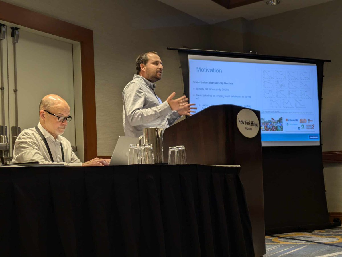 takisarena's tweet photo. 🎉Had an amazing time presenting our paper (w/@GGouzoulis @GGalanis82) on financialization and trade union membership at the #Triad2024 #LERA76th @LERassn #industrialrelations
Full paper👉https://t.co/SjCLZTympo in @transfer_etui @SageJournals 🧶 https://t.co/M8XQEbXcn3