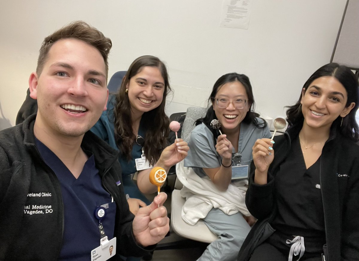 Ryan Vagedes, DO (@ryanvagedes) on Twitter photo Celebrating the end of a successful #PGY year and #MICU night shift with cake pops! <a href="/CCF_IMCHIEFS/">Cleveland Clinic IM</a> Celebrating the end of a successful #PGY year and #MICU night shift with cake pops! <a href="/CCF_IMCHIEFS/">Cleveland Clinic IM</a>