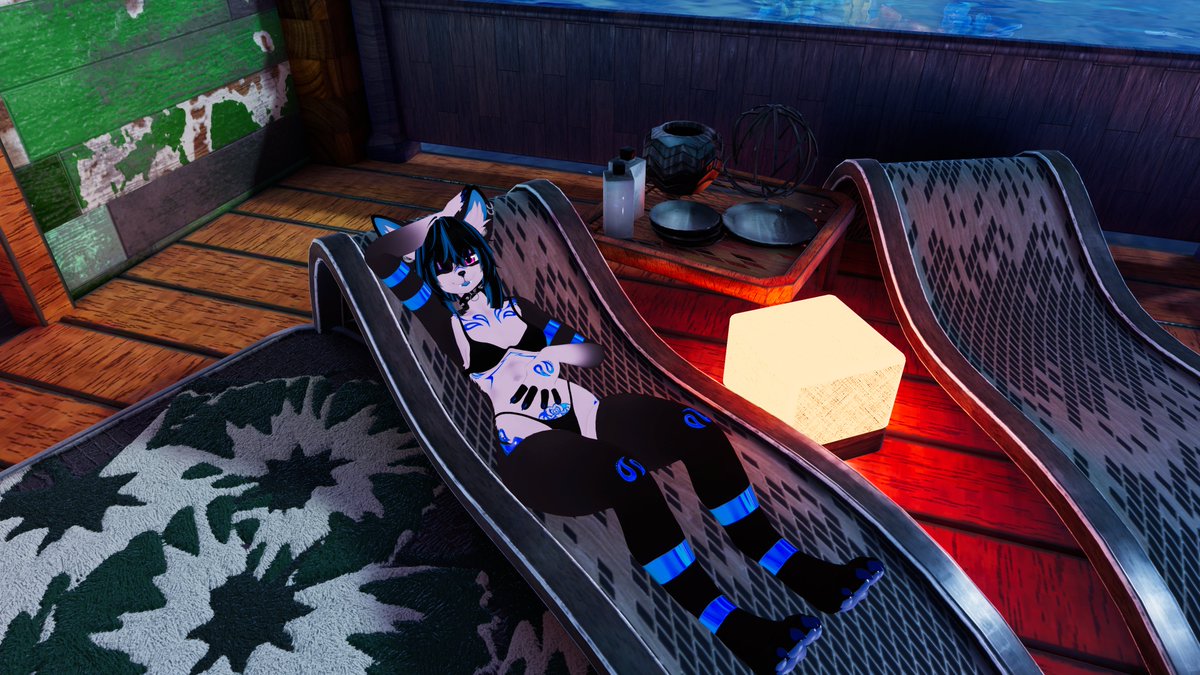 NiaTheFur's tweet photo. Wanna join me for a tan? https://t.co/UnZyoiG8No
