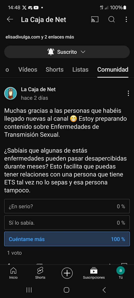 Cada vez haces mejor contenido, veamos que tal el video que se viene.