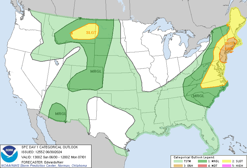 LimWeather's tweet photo. D1
#EnhancedRisk in NE US esp #NewYorkCity,#JerseyCity,#Newark,#Philadelphia,#Boston,#Worcester,#Providence,#Hartford,#Bridgeport,#WilmingtonDe
30%#Wind/15%#Hail(#MTwx #NDwx #SDwx)/2%#Tornado risks
#Wxtwitter #wxx #Severewx #SPC #DEwx #PAwx #NJwx #NYwx #NYCwx #RIwx #CTwx #MAwx https://t.co/FKEpYHaB7s