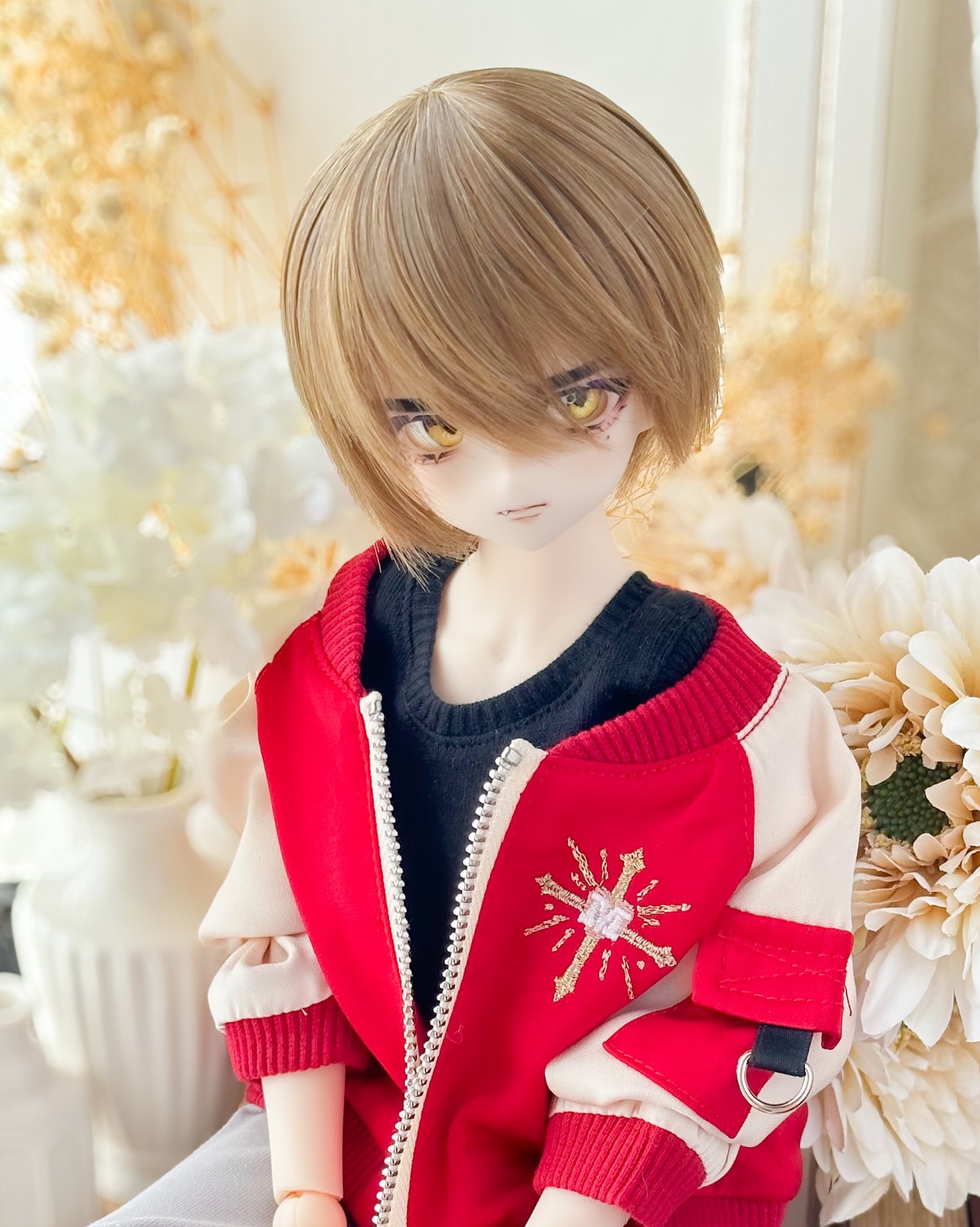 imomodoll miko 1/4 カスタムヘッド おまけレジンアイ MDD互換