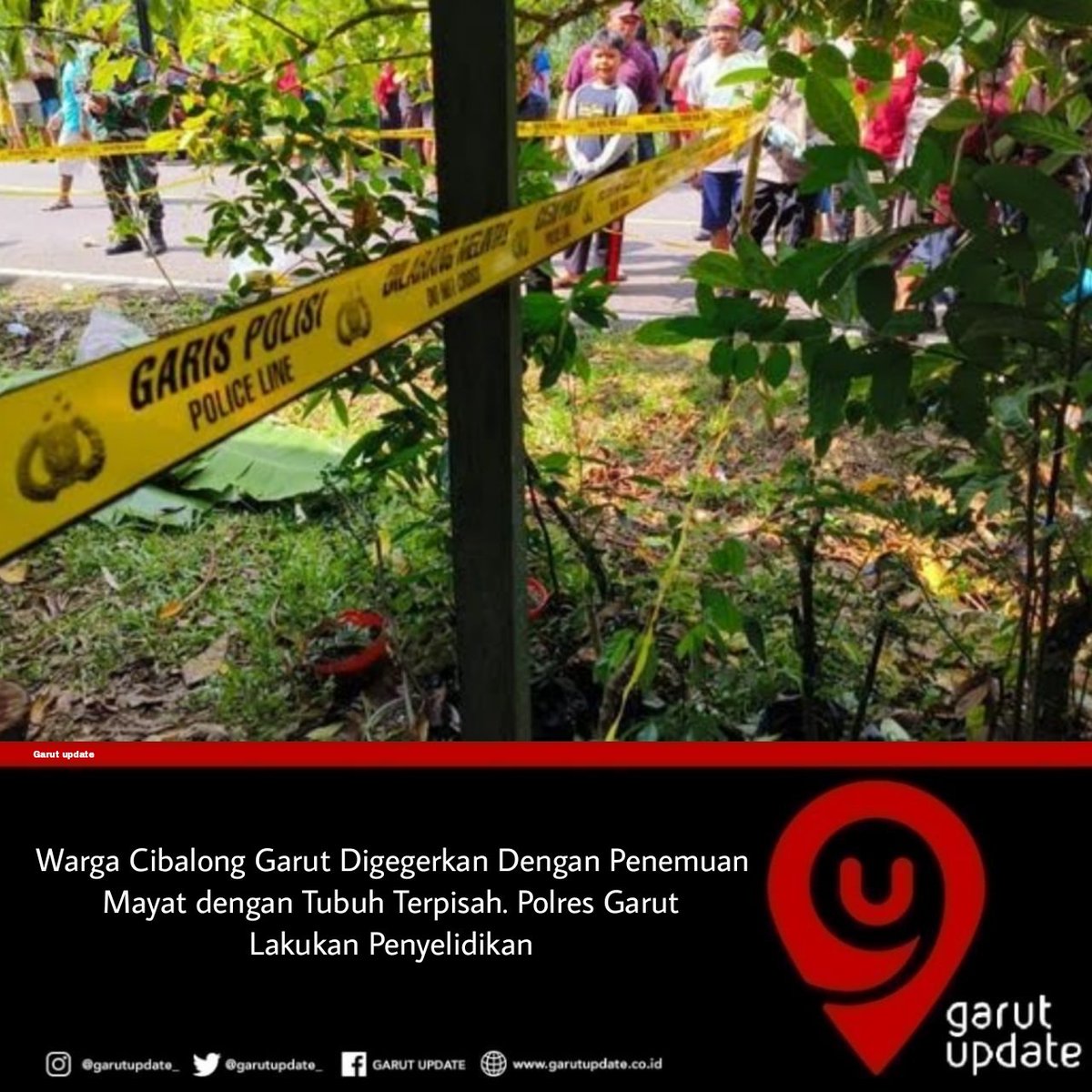 Garut | Sat Reskrim Polres Garut dan Polsek Cibalong kejar pelaku pembunuhan di daerah Cibalong. Minggu (30/6/2024).

Kejadian tersebut sekitar pukul 12.30 Wib tepatnya di Kampung Bantar Limus Desa Sancang Kecamatan Cibalong Kabupaten Garut.
 
#garut #garutupdate #polresgarut