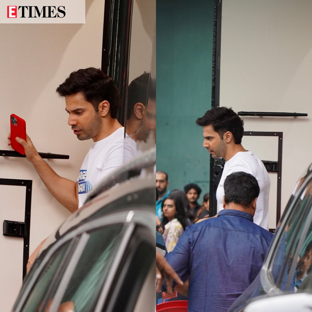 etimes's tweet photo. #ETimesExclusive
#VarunDhawan spotted after an ad shoot in the city – capturing attention with his post-shoot vibes!
📸 Gurujeet Singh https://t.co/DtLWAjNl9Y