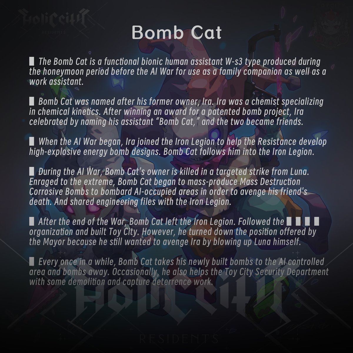 #holiccity  Bomb  Cat