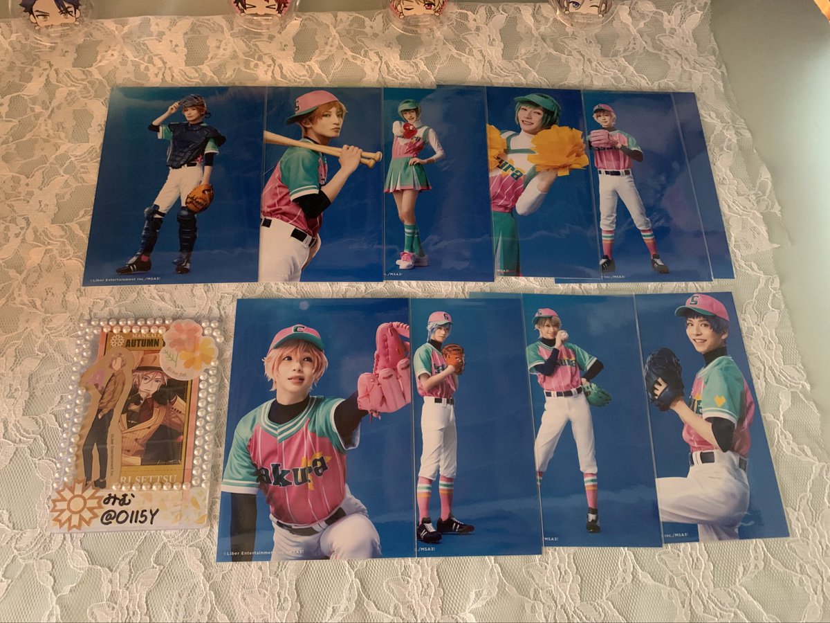 Oll5Y's tweet photo. [交換]エーステ 劇中劇 ショット ランブロ

譲
真澄 綴 シトロン 天馬 幸 椋 三角 一成 九門 十座 太一 臣 左京 莇 誉 東

求
ペテン師→咲也全身 千景アップ
初恋→三角アップ
オペラ座→紬全身 丞アップ

コンプ目的のため交換先探しております。

お気軽にお声がけ下さい🍁 https://t.co/GpF8tqwP4n