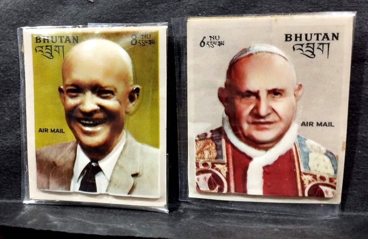 #Bhutan 3D , plastic stamps were introduced by Burt Kerr Todd, an entrepreneur, adventurer and international deal maker. As per his suggestions in October 1962, Bhutan issued its first regular postage stamps.#Philately plastic stamps of Bhutan.