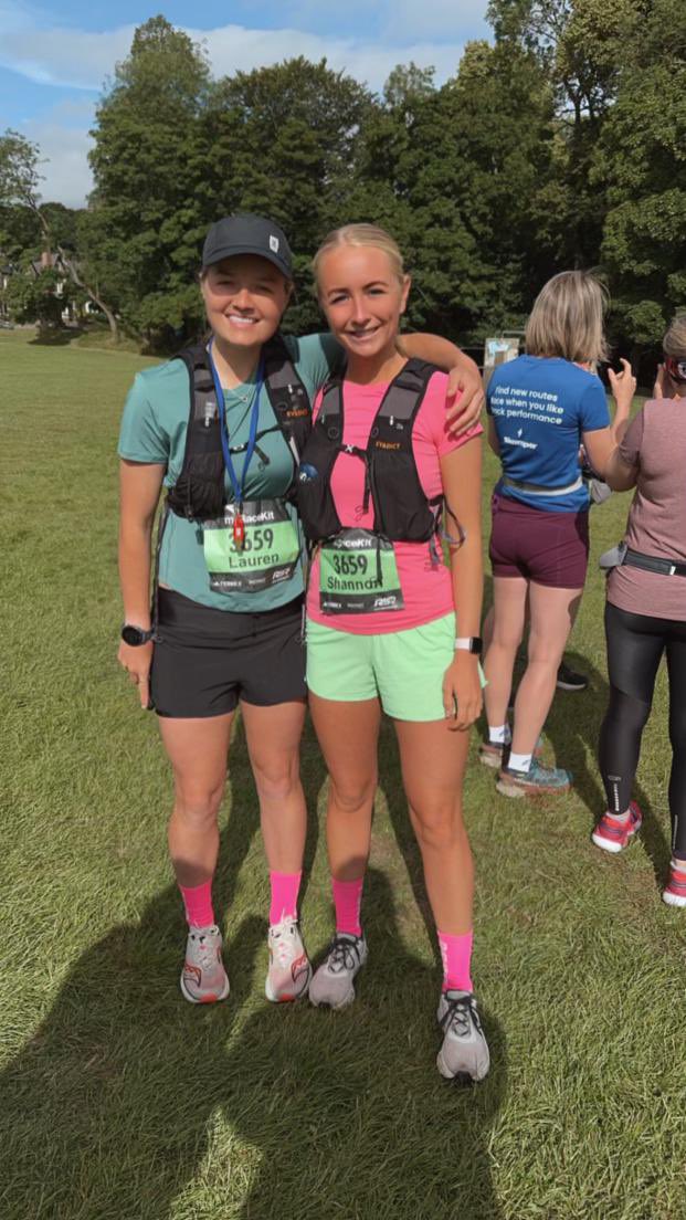 Round Sheffield Run today - my favourite race by far. 1:42:05 and 17th in the female pairs category 😃