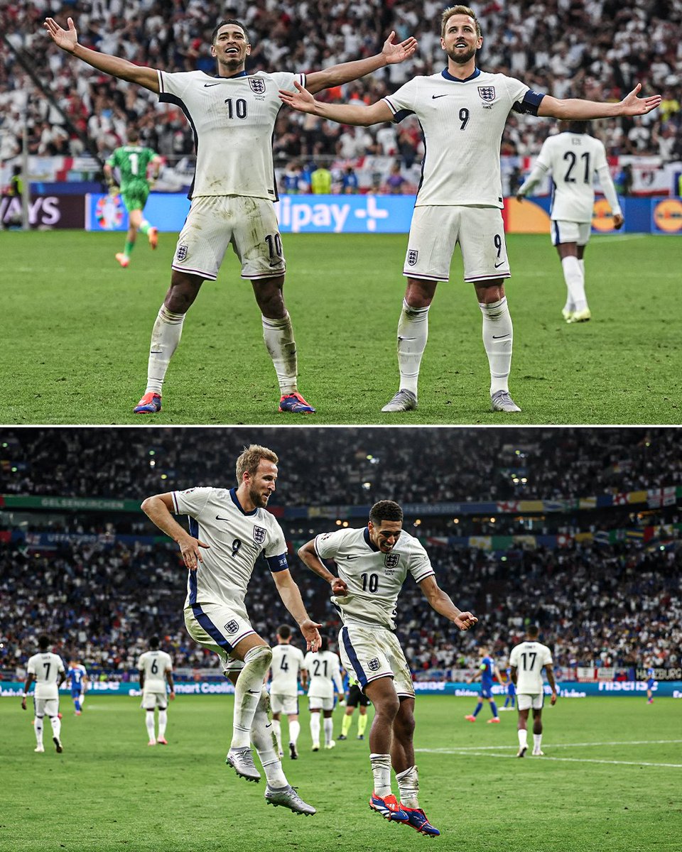 Jude Bellingham and Harry Kane both hit each other's celebrations 😂