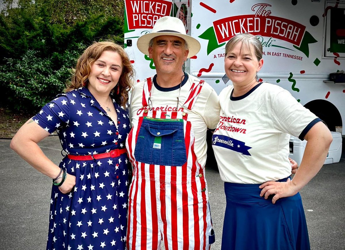 Executive Director, Lynn Broyles, and GCADC Board Member, Chan Humbert, enjoying Greeneville’s 12th Annual American Downtown Celebration. We love being  involved with community activities! 🇺🇸
