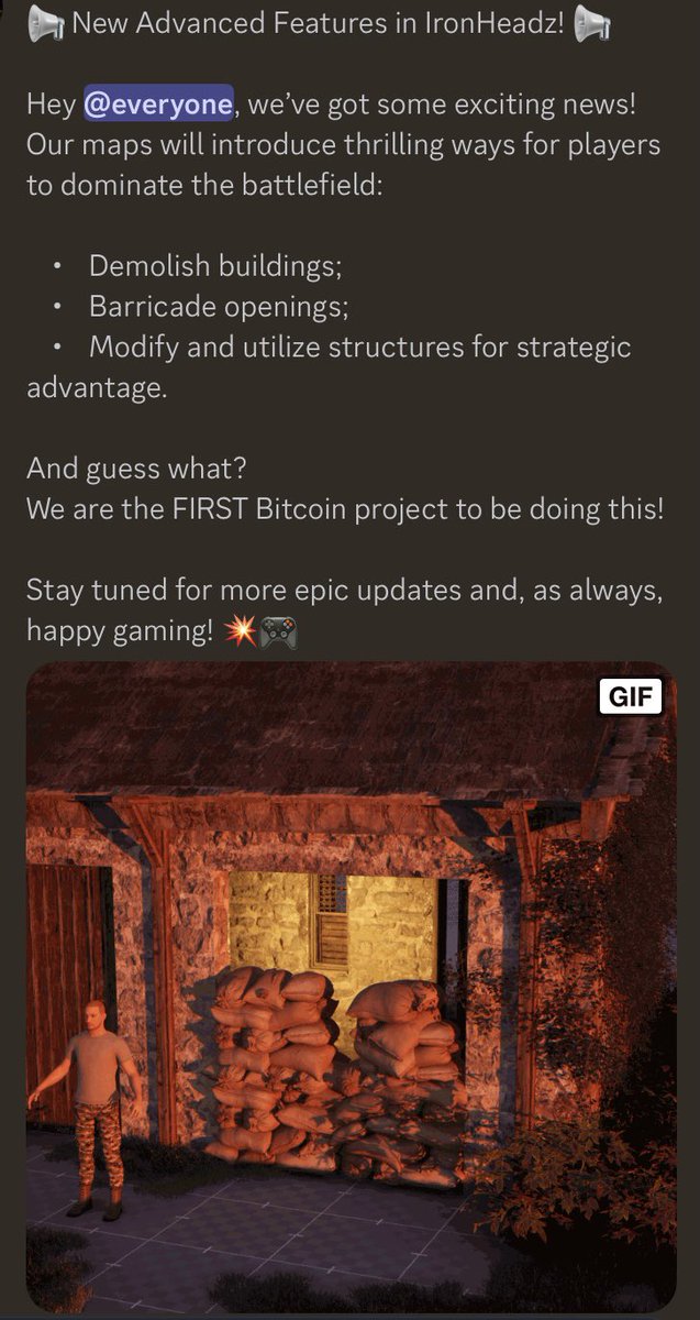 elon_MAH_'s tweet image. @IronHeadzbtc is building new standards for web3 shooters. Can’t wait for the playtest #BTC #ordinals #Web3Gaming