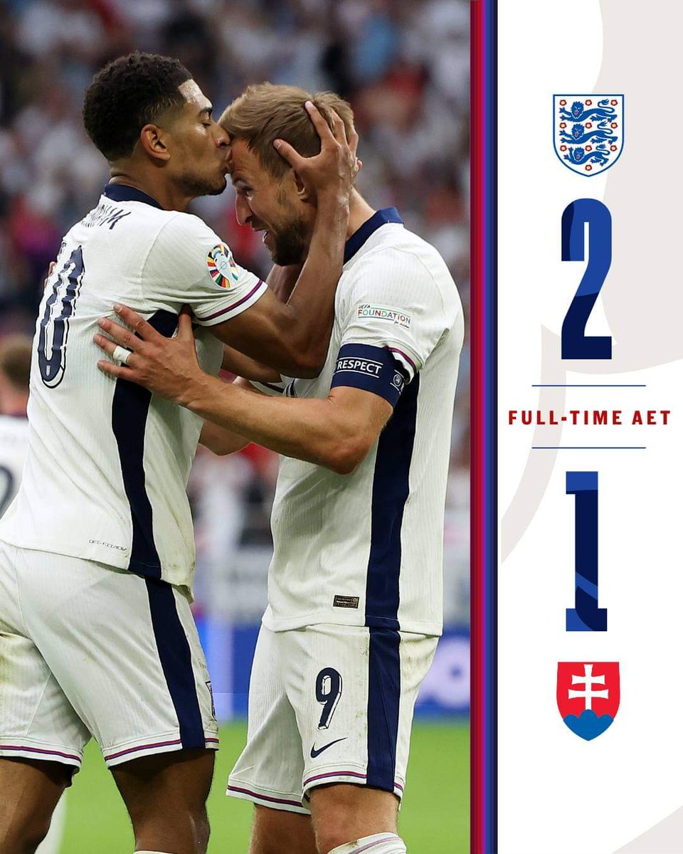 Come on <a href="/England/">England</a> 
To the quarter final  now