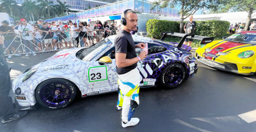 First Black Racer In Porsche Carrera Cup Competes At Formula One Miami Grand Prix  grtimes.com/2024/6-21-2024…