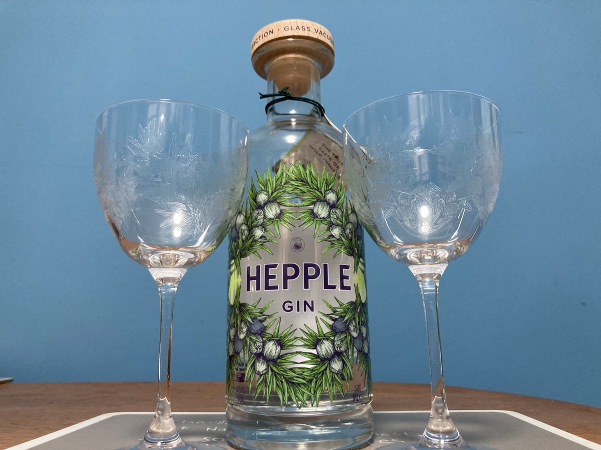 AlresfordReader's tweet photo. Customer service from ⁦@Hepple_Spirits⁩ exceeding all expectations. I broke one of their beautiful glasses, which they no longer sell - but found me an odd one from ?who knows where.  Superb gin in any glass, but this really does make it taste better. Many many thanks. https://t.co/bNIWtel8dN