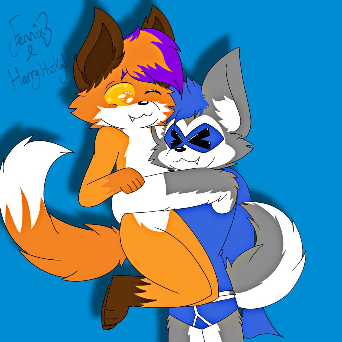 Fennix &amp; <a href="/ItsHarryHusky/">Harry 🐾💙</a>!