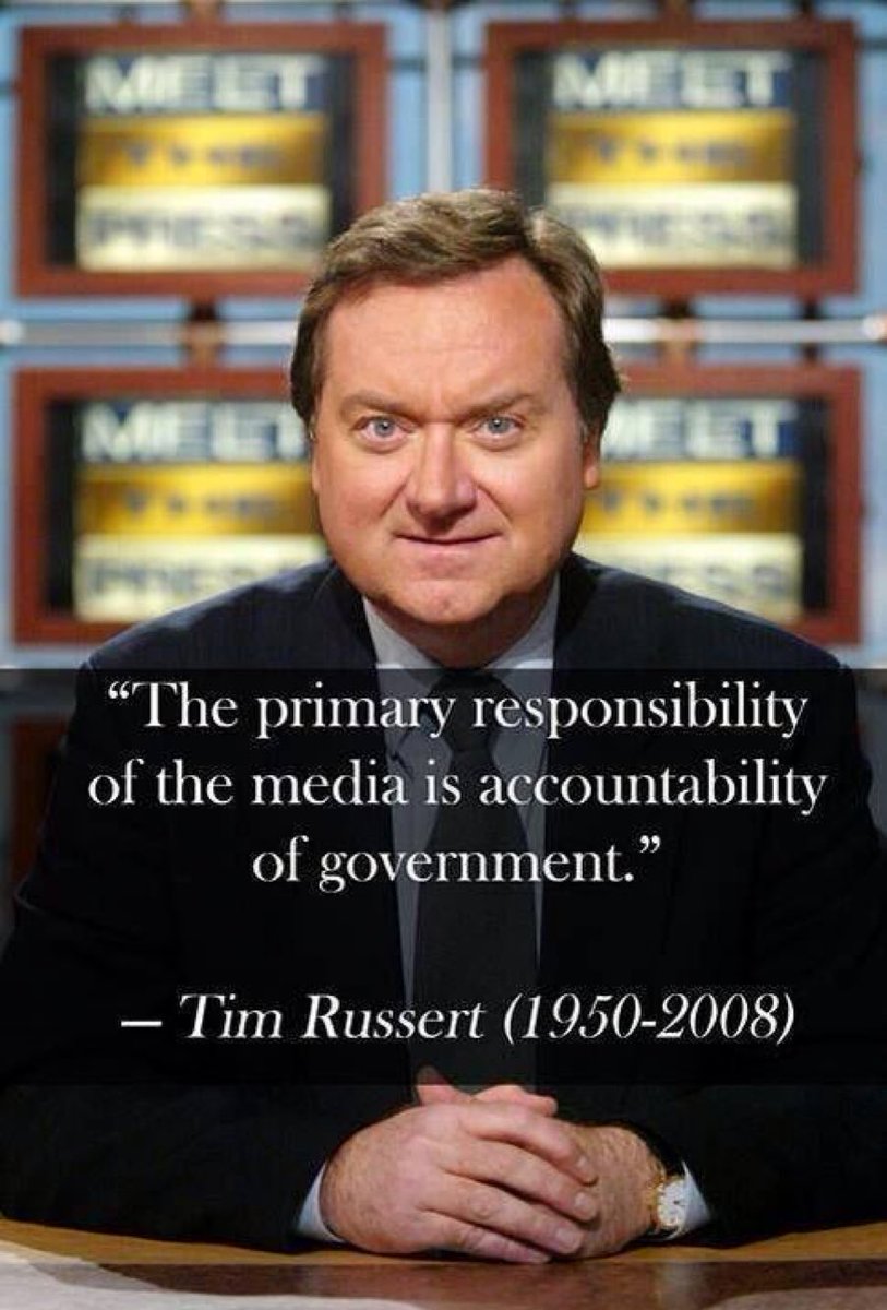 johnkprof's tweet image. #timrussert would be spinning in his grave for three days now over the media's abdication of its important responsibilities.