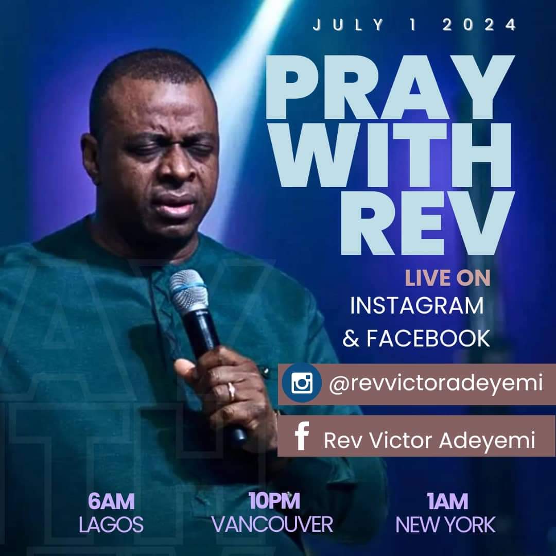 gharvestglobal's tweet photo. Join us for a powerful prayer session with our Father in the gospel @revvictoradeyemi on July 1, 2024!
Tune in live on Instagram and Facebook.
Let's come together in faith and seek God's presence! 🙏✨
#PrayWithRev
#7daysofglory
#secondhalf https://t.co/GDG4PLXalk