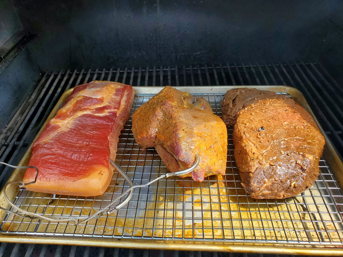 London Broil just hit the smoker!