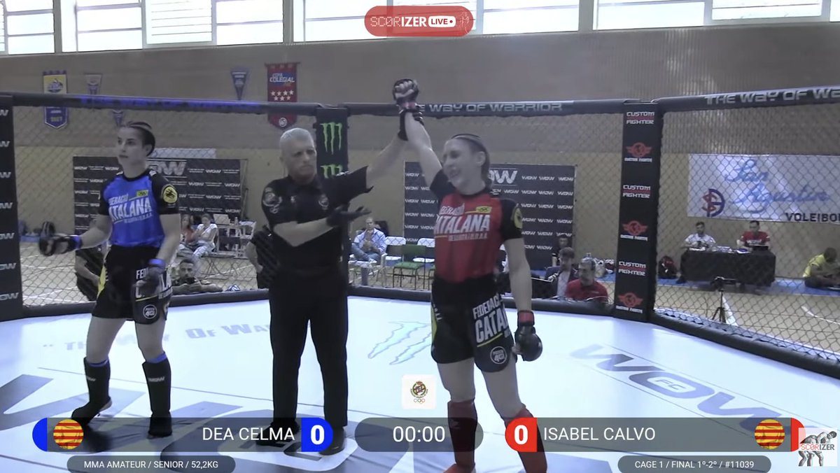 pelunaton's tweet photo. 🇪🇸Isabel Calvo gana por decisión a Dea Celma y se proclama campeona de España de MMA Amateur del peso paja (52,2kg) #CampeonatoEspaña #MMASpain https://t.co/c47aUocj5j
