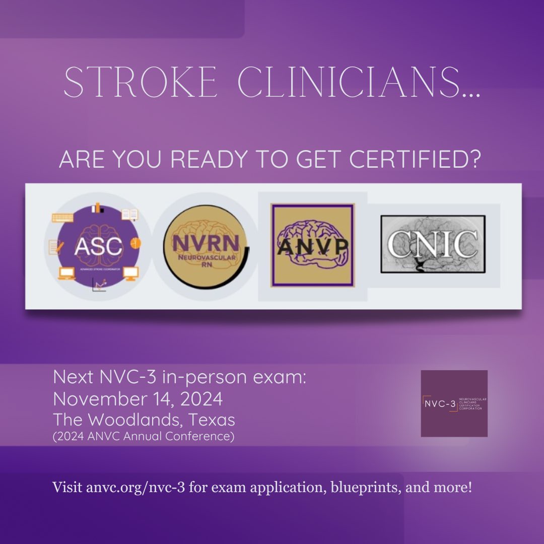 Neurovascular Clinicians Certification Corporation tweet media