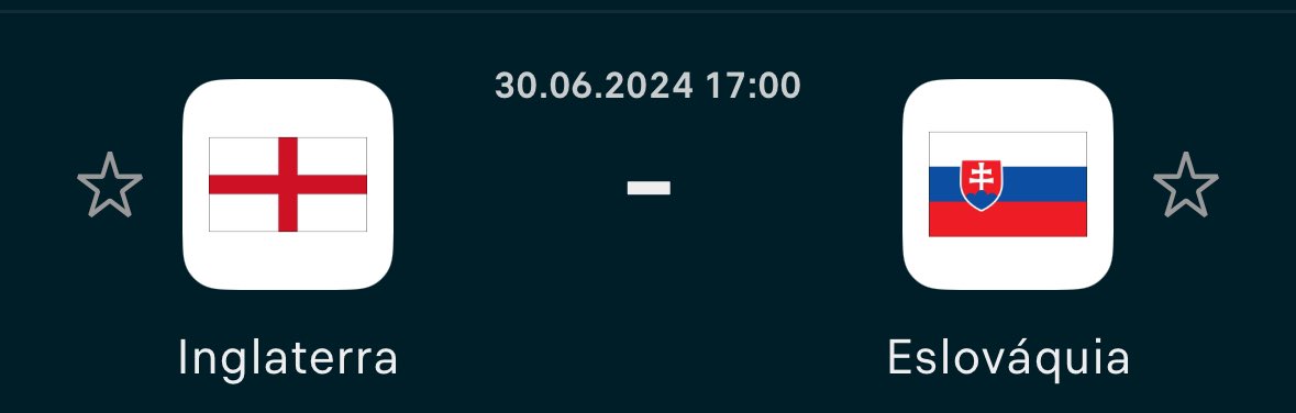 Prognóstico para o jogo Inglaterra - Eslováquia? 

Quem acertar no resultado exato recebe 40% desconto no valor total da encomenda.

Quem acertar na Seleção vencedora recebe 20% desconto no valor total da encomenda. 

👀
Do que estás à espera?

#EURO2024 #Inglaterra #Eslovaquia