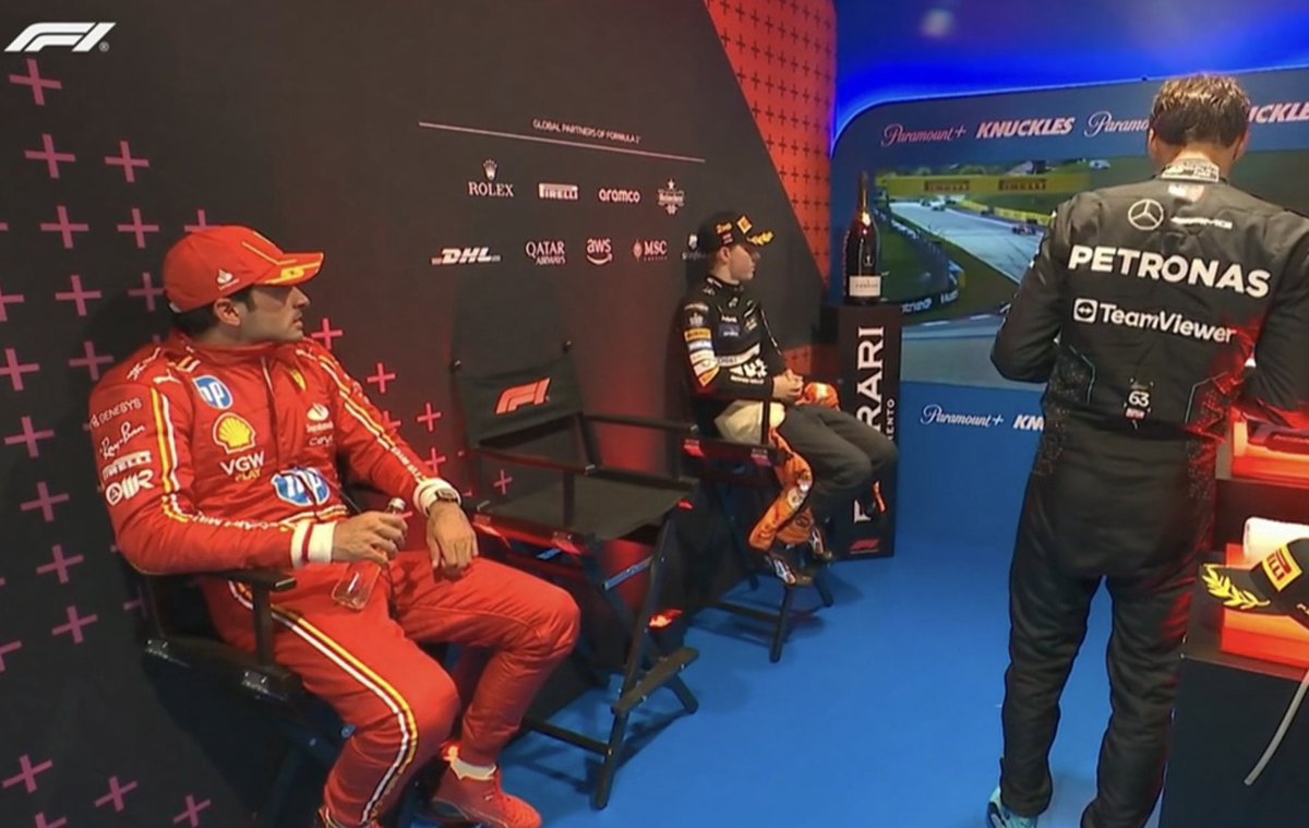 George: "that was a really cool fight"

Oscar: "you did just win the race because of it"

#F1 #AustrianGP