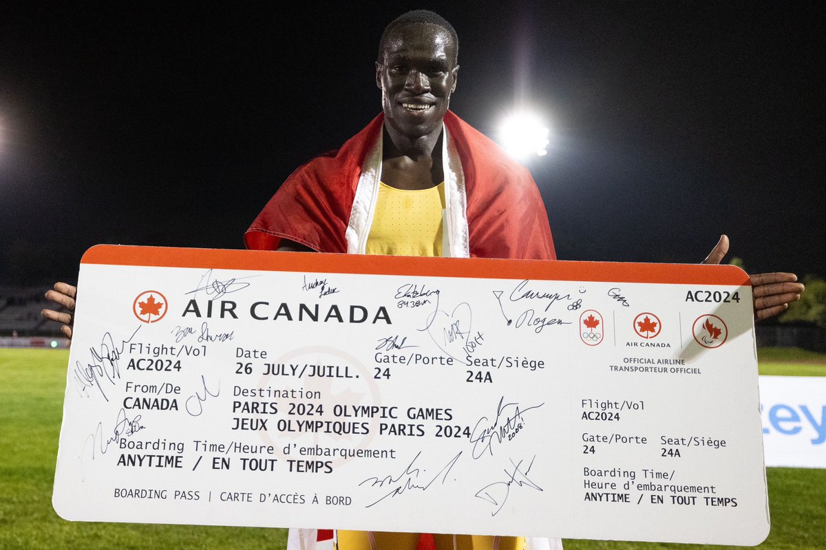 Athletics Canada (@athleticscanada) on Twitter photo SUMMER IN PARIS FOR MARCO AROP 😤🎉 <a href="/AirCanada/">Air Canada</a>
When the 25-year-old World Champion asked what his goal was heading in to @paris2024 he responded with three words…
“Going for gold.” 🥇
#FlyTheFlag #HautLeDrapeau
📸: @mundosportimages SUMMER IN PARIS FOR MARCO AROP 😤🎉 <a href="/AirCanada/">Air Canada</a>
When the 25-year-old World Champion asked what his goal was heading in to @paris2024 he responded with three words…
“Going for gold.” 🥇
#FlyTheFlag #HautLeDrapeau
📸: @mundosportimages