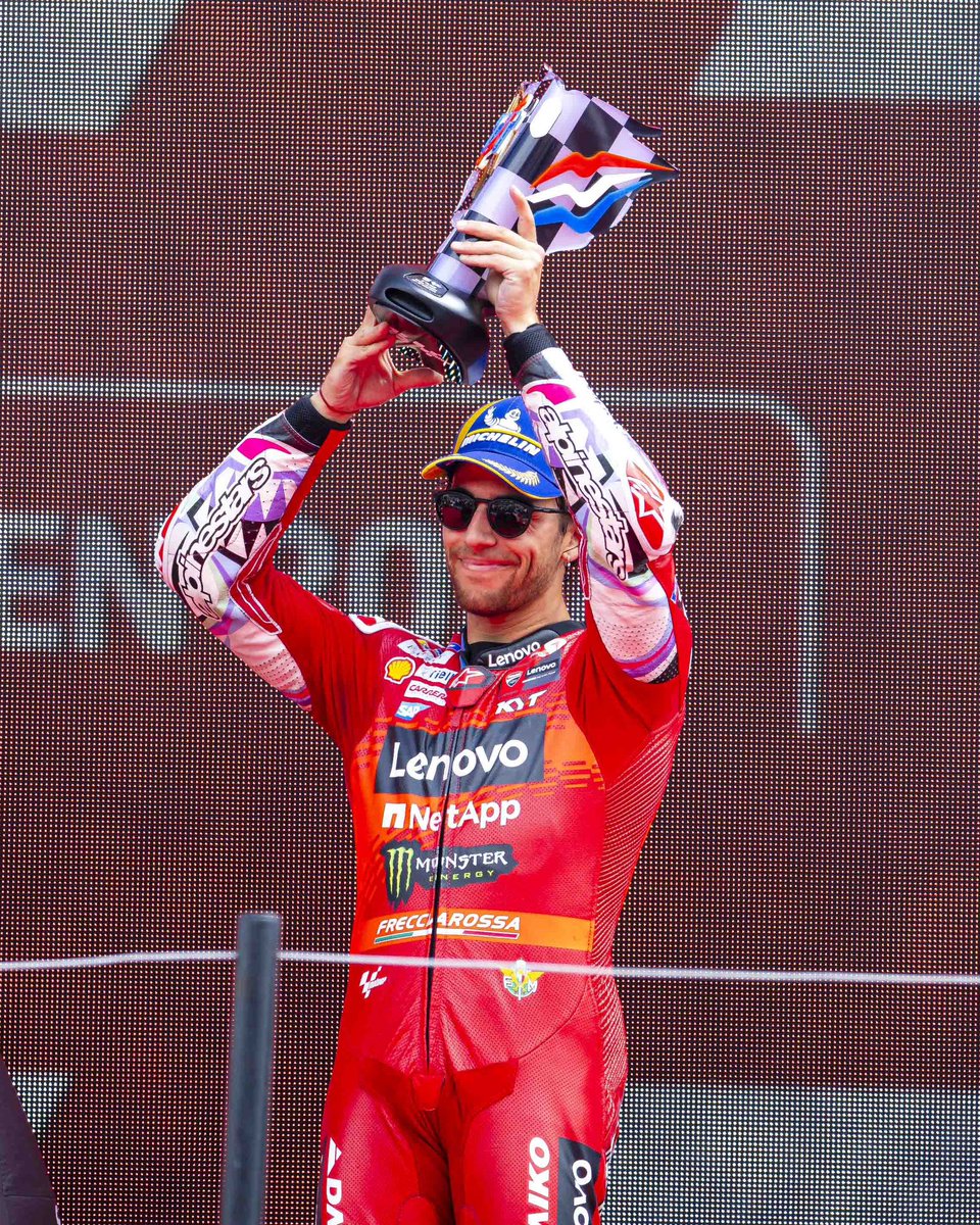Bestia23's tweet photo. Another epic comeback, from P10 to P3! 🥉🏆 #DutchGP #ForzaDucati https://t.co/R5IzBw9XSB