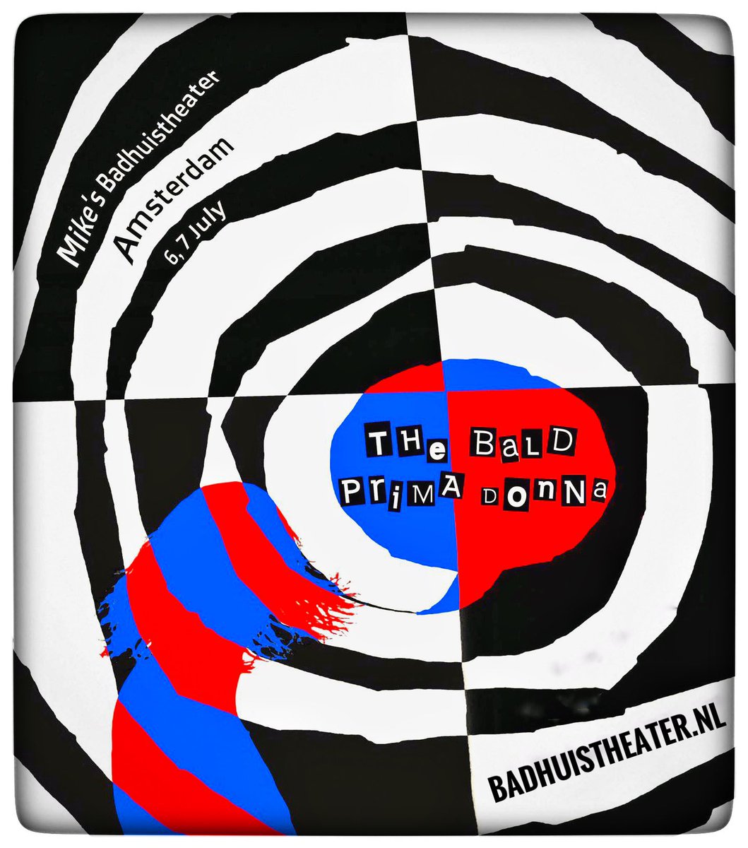 Lululightning's tweet photo. "THE BALD PRIMADONNA" by Let is playing on 6&7.July 2024 at our Mike's #Badhuistheater #Amsterdam π€©π₯³π tickets/info via https://t.co/ZsQnogiuKn π€©ππ@Badhuistheater #amsterdamtheater #theateramsterdam #amsterdamevent #amsterdamshow https://t.co/vwZm6tDs9P
