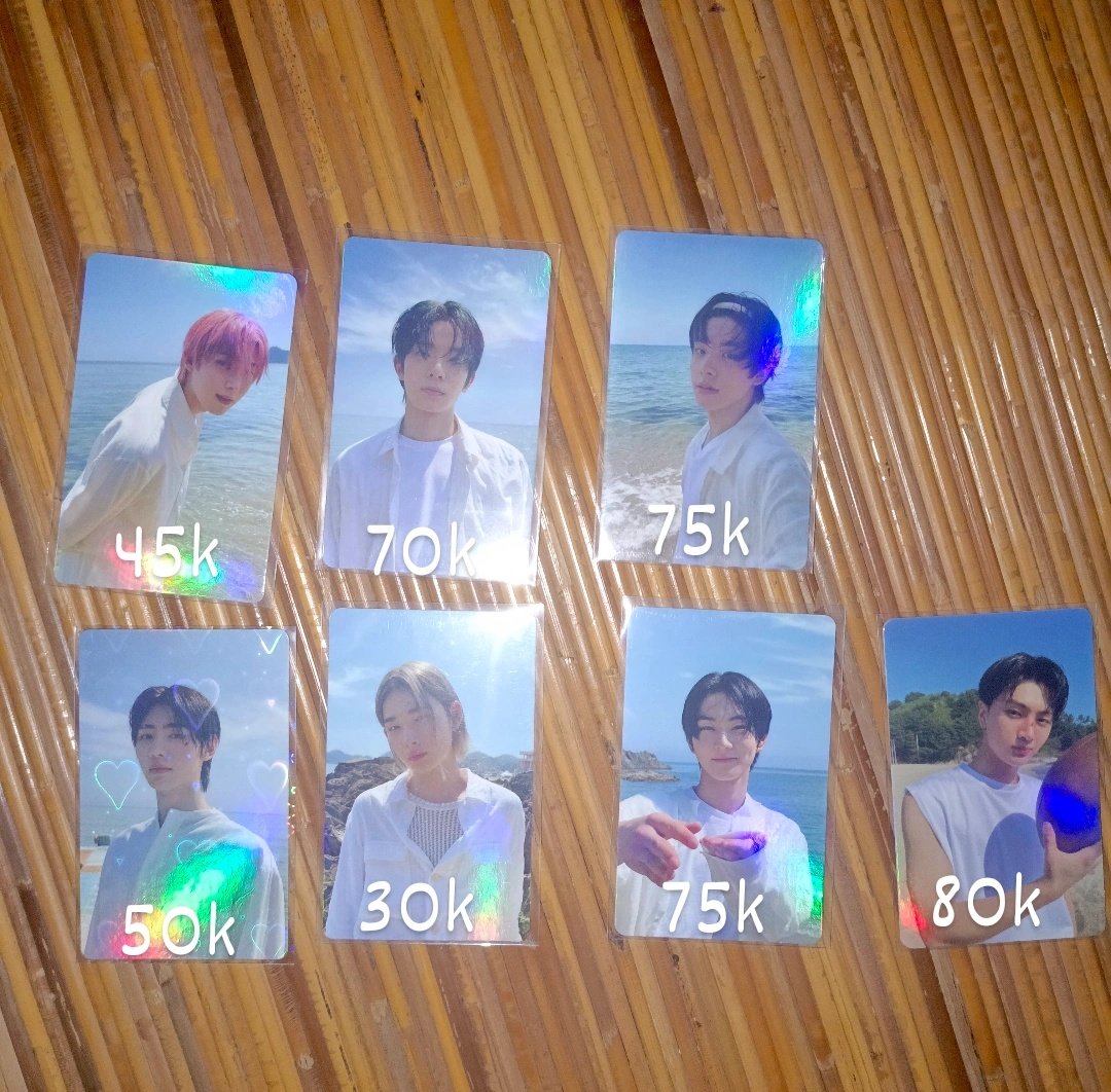 WTS//WANT TO SHARING
photocard enhypen ina sunoo heeseung jake sunghoon ni-ki jungwon jay otot pantai holo ody
go✅️
steal✅️