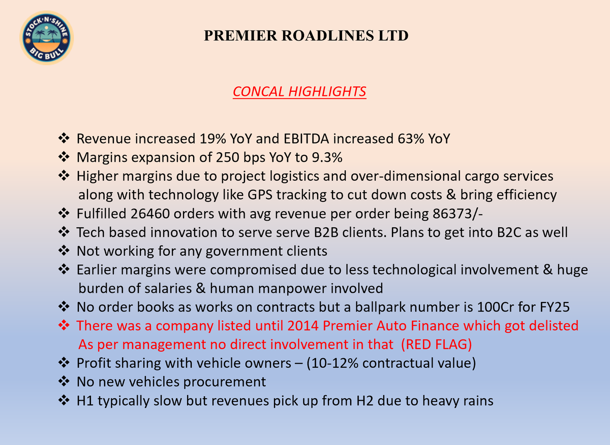 StocknShine1's tweet image. #PRLIND - #SMEs 

Concall Summary (2)

One 🇦🇱 detected which cud be big. Needs further investigation

#Nifty #StocksToTrade #stockbreakouts #sharemarketindia #StocksInNews #sensex #stockmarketअभ्यास #midcap #smallcap #niftybank #sme #stockmarketcrash #nifty50 #banknifty