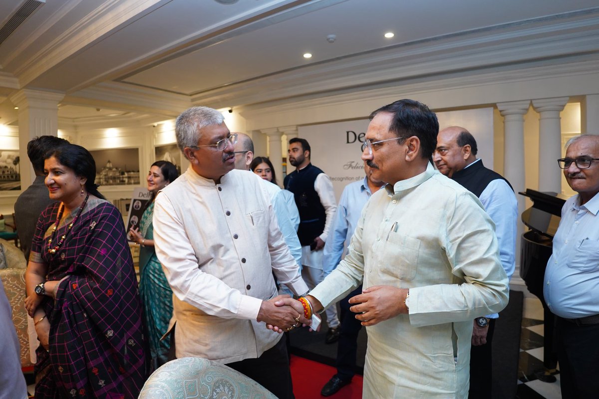 Glad to be a part of the felicitation ceremony organized by The Delhiites Group to celebrate the historic win of all the 7 seats in Delhi for the third consecutive time.

Extending my heartfelt gratitude to the organizers for the honor and to the people of Delhi for entrusting