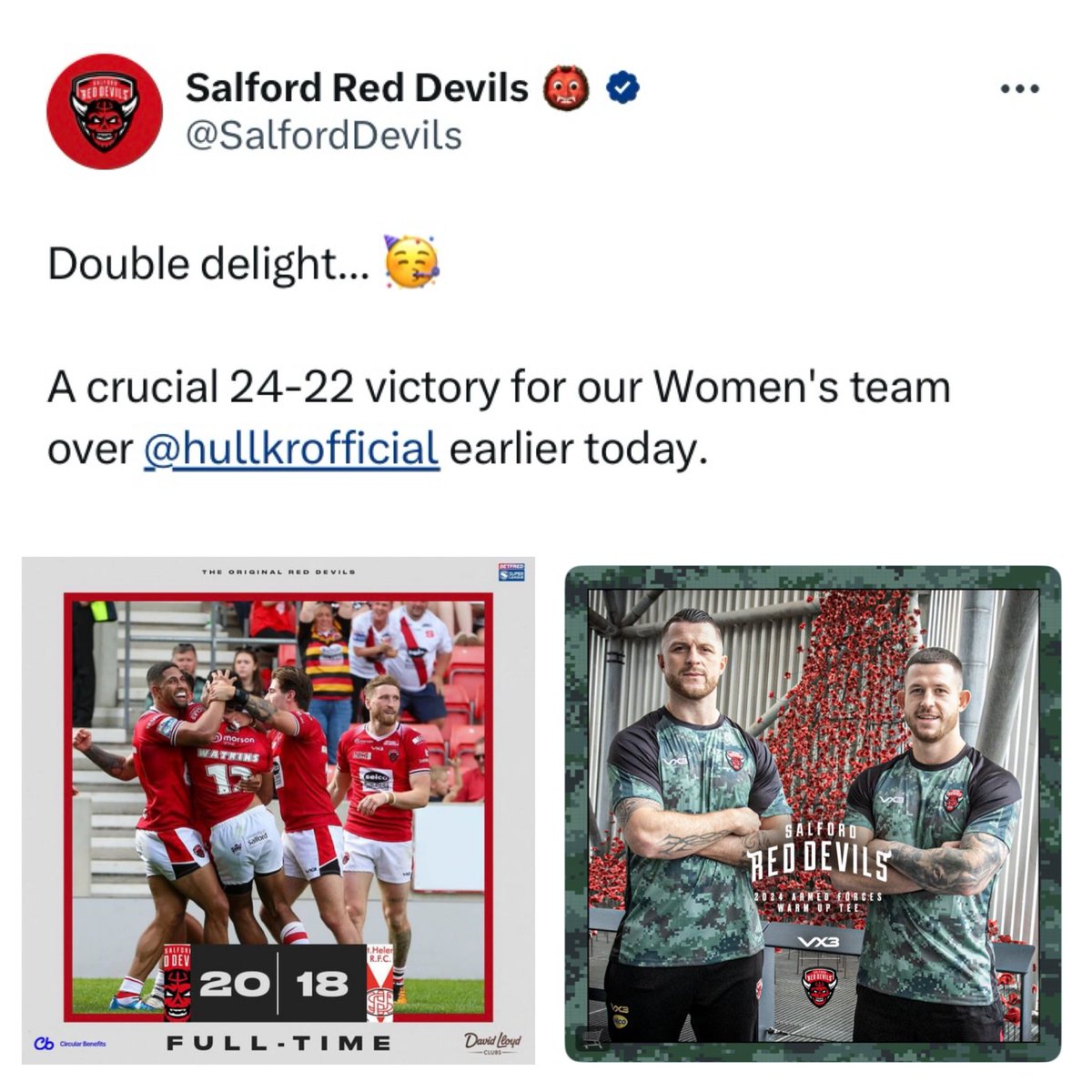 One week on from celebrating our annual Armed Forces Appreciation Day 

What a fabulous day! 👹🇬🇧🪂🏉