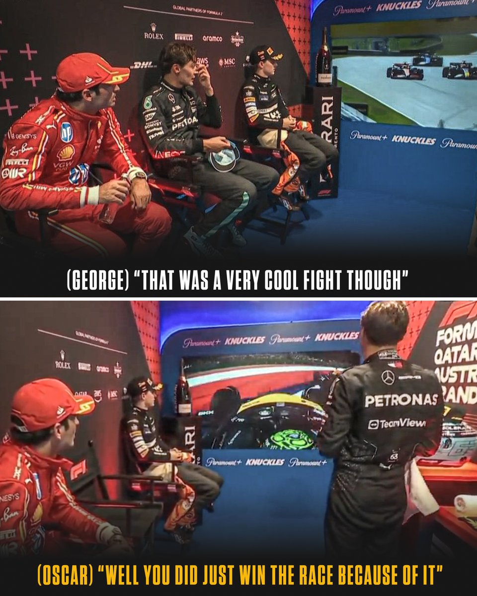 This exchange in the cooldown room 😅