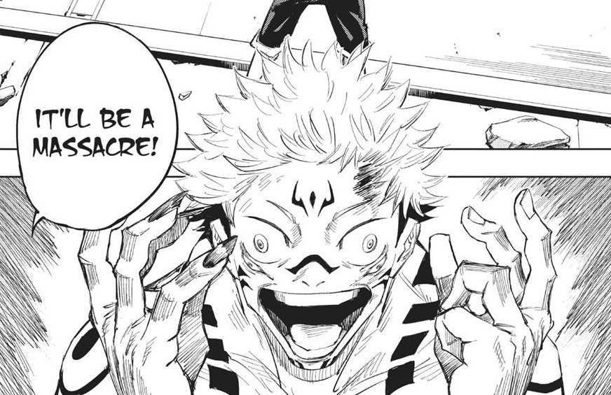 Go_Jover's tweet photo. LET THERE BE CHAOS!!

Jujutsu Kaisen Manga Break Officially Ends from now! #JJK263 Leaks in 4 days!! https://t.co/AAiU4fdOix