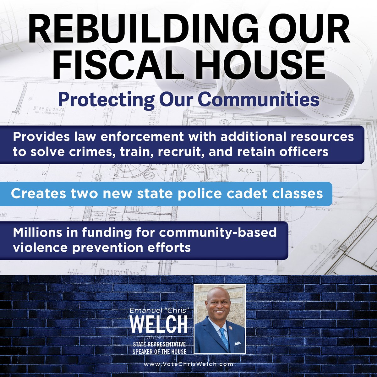 ChrisWelch_JD's tweet photo. The smart, thoughtful budget I worked to pass invests in safer communities for everyone. I'm giving police the resources they need right now while investing in community-based resources to address the root causes of crime.
#CommunitySafety #UpLiftIL https://t.co/9RgsCF77wp