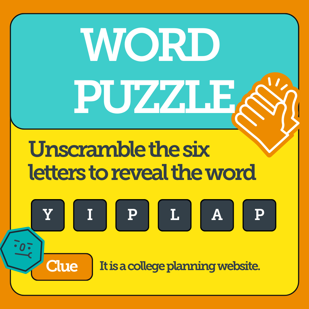 AppilyCom's tweet image. Can you unscramble the mystery word? 🕵️ 

#collegeplanning #collegememe #collegeapps #collegesearch