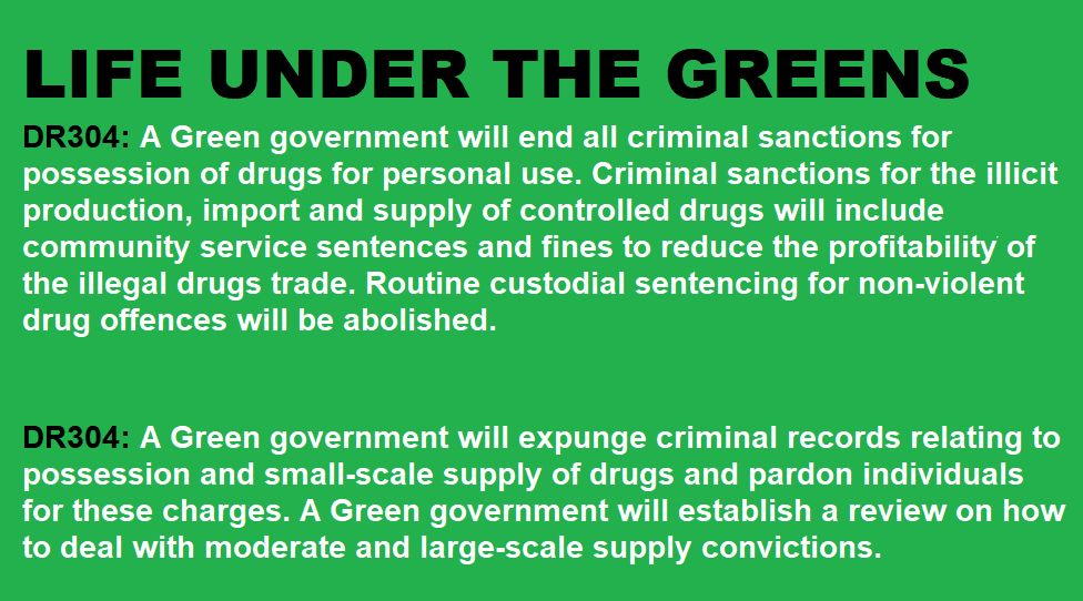 THINKING OF VOTING GREEN ..
#DrugsOffTheStreets #GreenParty #NotInMyName  #Criminals #crime