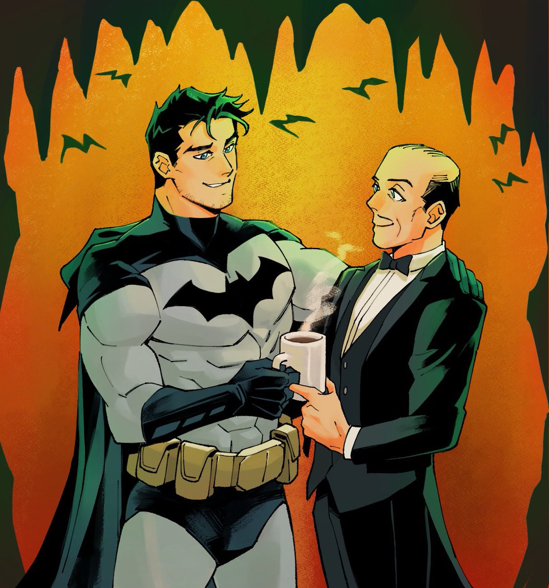 Rarely, he makes coffee. 🦇☕️