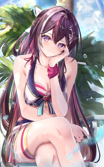 #AZKi生誕祭2024 #AZKiART 誕生日おめでとうございますこれからもずっと応援しておりますお気に入りの水着あずきち 