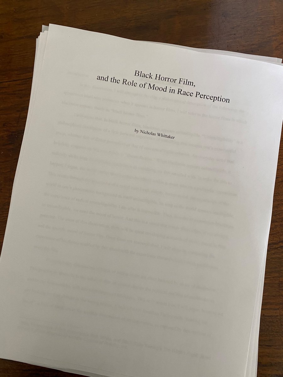 Printed and ready for defense. The dissertation hermitage ends soon!