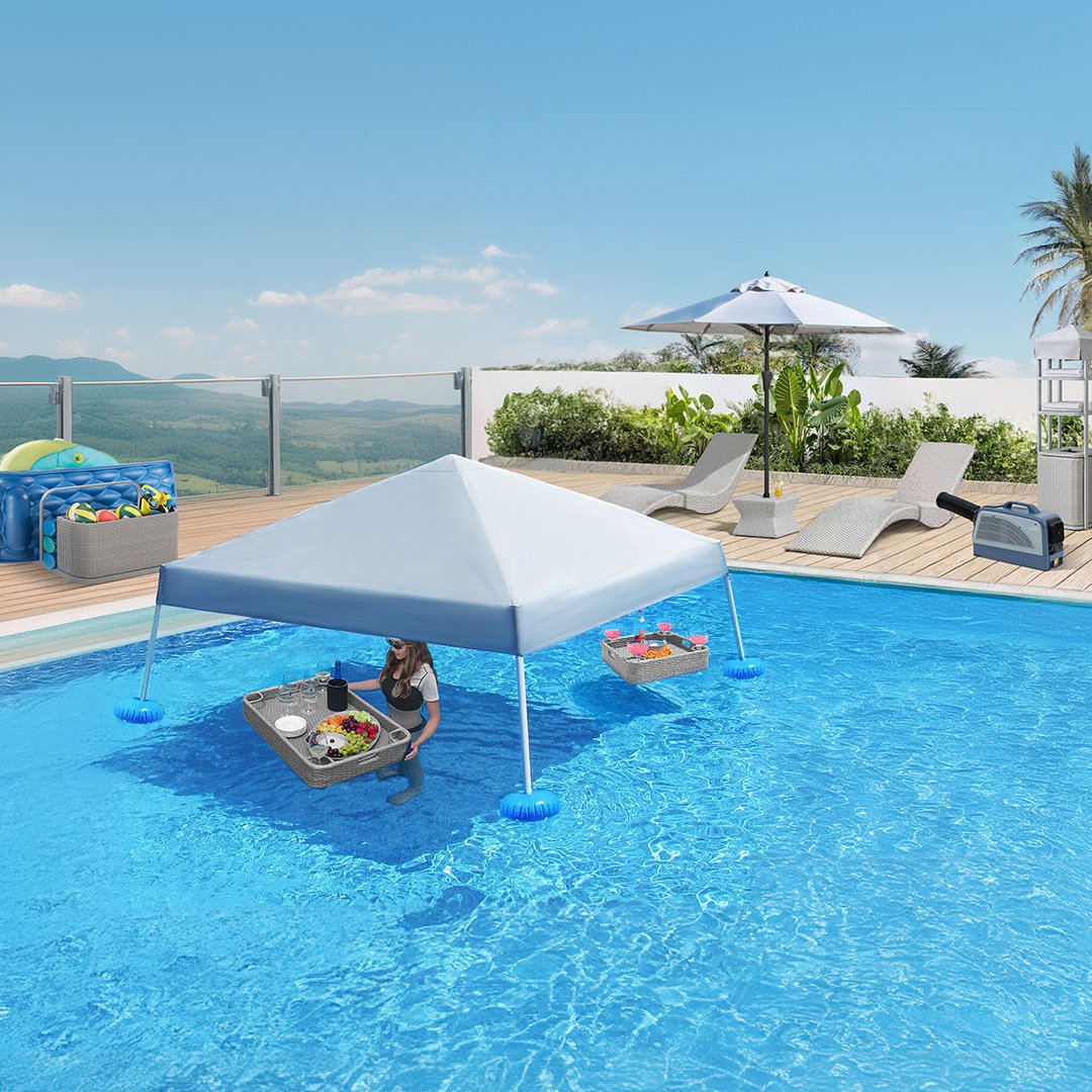 SunjoyLife's tweet image. Fun in the sun, and the shade 🌞

Our Floating Pool Canopy is perfect for those with sensitivities in the sun.

Explore our pool accessories to create the perfect poolside escape sunjoyshop.com/collections/po… 

#PoolParty #poolsidechillin #poolvibes