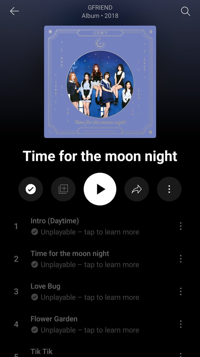 galaxythumbb's tweet photo. wait gfriend's discography from prior acquisition (season of glass - fever season) is removed from youtube music?????? https://t.co/6AIXbAjYmI