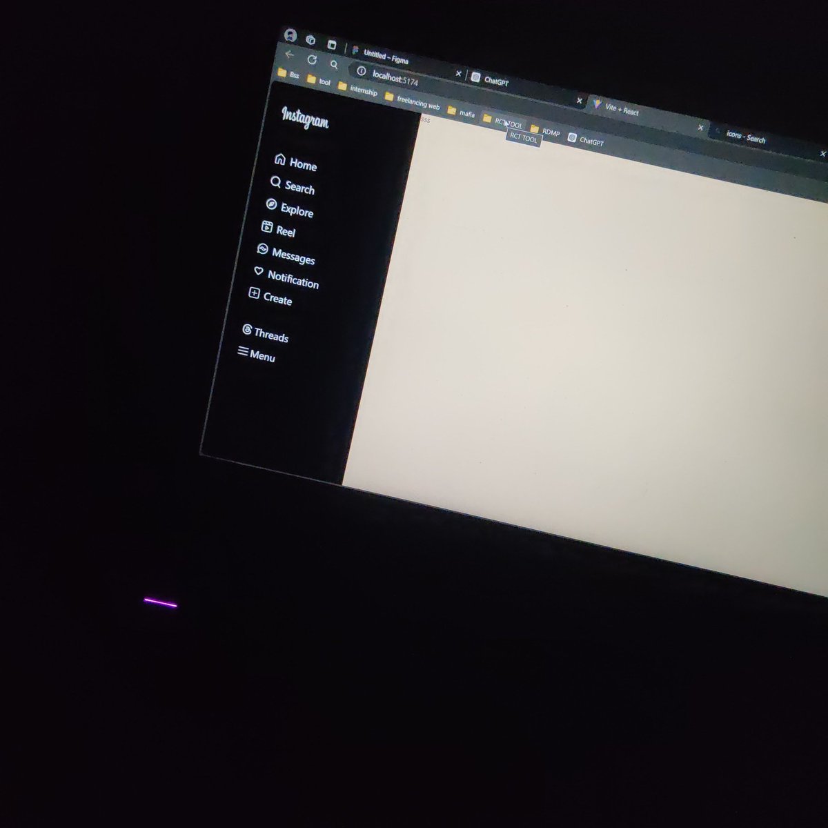 aditya_dev26's tweet image. What the heck! It took me 5-6 hours to make this component.